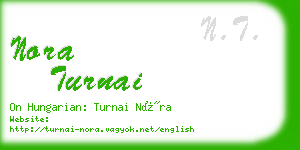 nora turnai business card